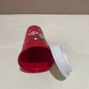 Famous Starbucks Red Tumbler with White Lid
